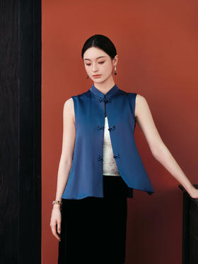 盛唐牡丹| 青金石色重缎真丝马甲