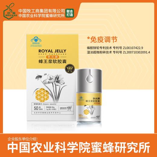 华兴牌 | 蜂王浆软胶囊 50粒装 中国农业科学院蜜蜂研究所出品 商品图0