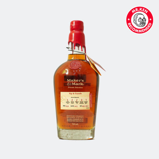 美格（Maker's Mark）单桶波本美国威士忌（SG选桶） 商品图3