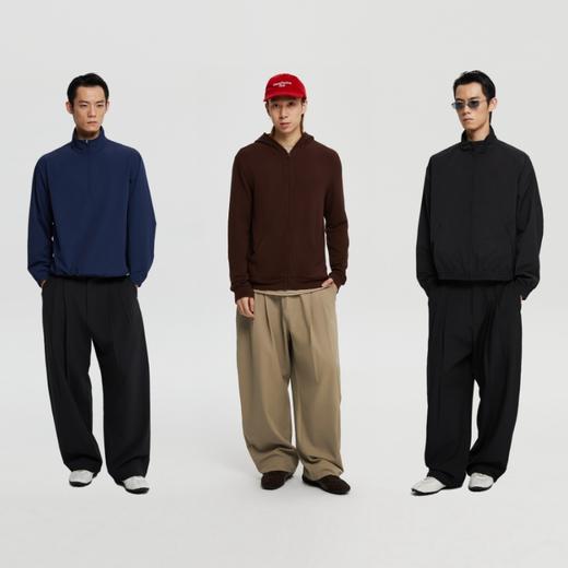 oneup双摺垂感微弹西裤 商品图4