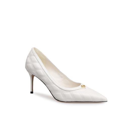 豪麟名鞋迪嘉女鞋皮鞋羊皮革DJHJA52WP011白色 商品图0