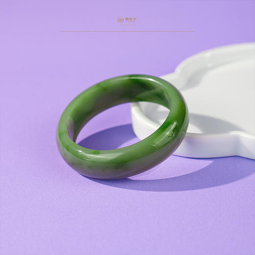 新疆国玉盟世玉碧玉手镯【带证书·顺丰物流】 商品图2