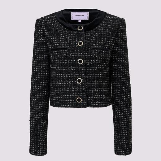 MAXRIENY优雅复古短外套女精致剪裁设计名媛高级感上衣 商品图3