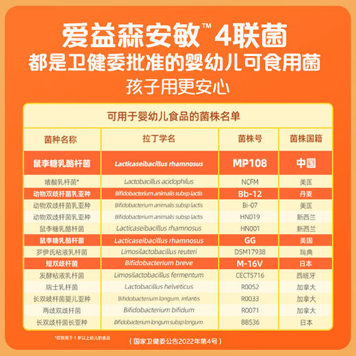 爱益森安敏益生菌1.5g*30袋（效期至26年4月） 商品图3