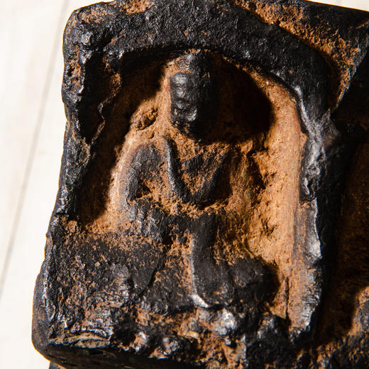 北魏佛造像砖雕镶嵌歙石砚 商品图8