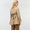 EITIE爱特爱时尚双排扣收腰短款显瘦通勤风衣外套秋新款7904607 商品缩略图4