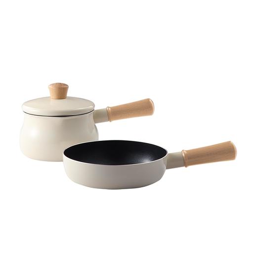 黄小厨（NOOBHUANG）黄小厨肆月系列抗菌不粘锅两件套HXC-L-TZ019 商品图1