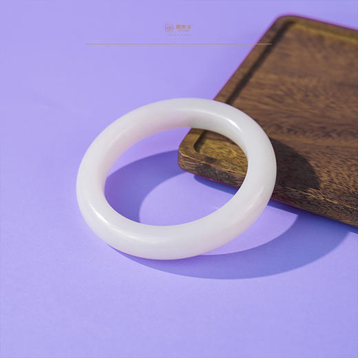 新疆国玉盟世玉羊脂玉手镯【带证书·顺丰物流】 商品图0