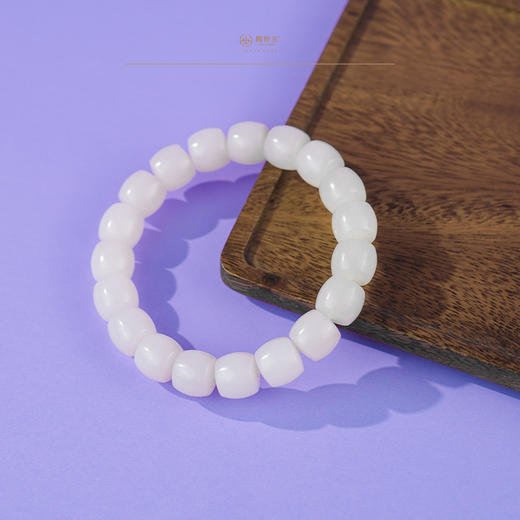 新疆国玉盟世玉羊脂玉手链【带证书·顺丰物流】 商品图0