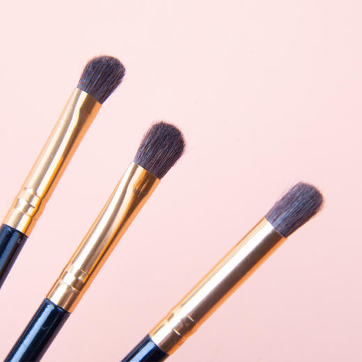 马毛眼影刷三件套 初学者单头刷美容化妆彩妆工具便携晕染刷专业化妆刷子 商品图2