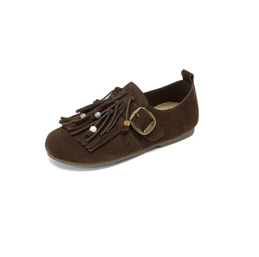 西村名物2025年秋季新款时尚流苏防滑大底平跟休闲乐福鞋X25CM31651 商品图2