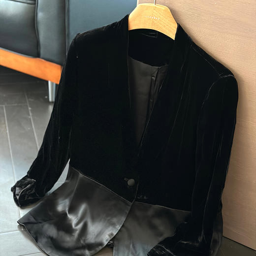 良木礼丝绒西装外套（Q258279） 商品图0