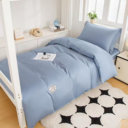 【多样屋专柜】多样屋新品床品单人贡缎三件套魅力蓝散件 商品图2