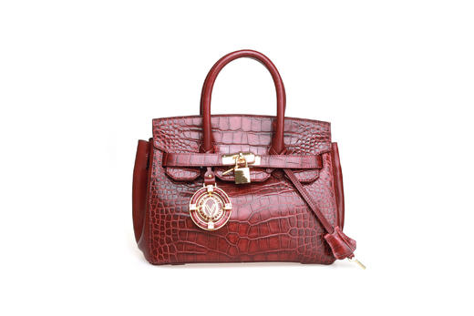 豪麟名鞋VALENTINO ORLANDI 女包手袋牛皮革7540酒红色 商品图0