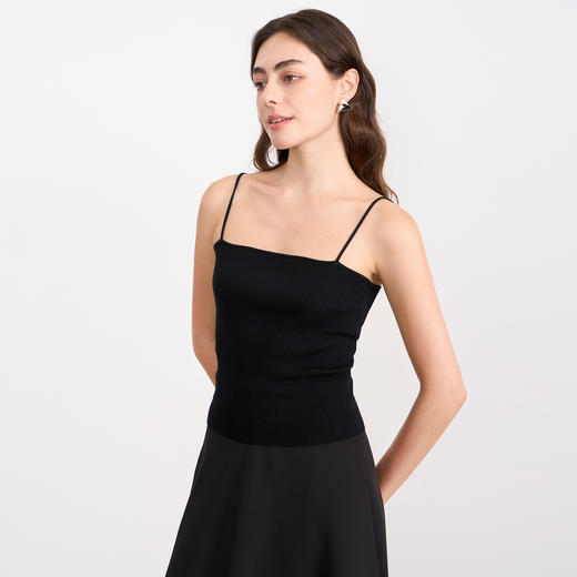 【打底针织吊带】EITIE爱特爱舒适贴身显瘦百搭时尚秋季新款吊带衫D2501816 商品图3