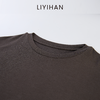 LIYIHAN 2025秋季新款通勤莱赛尔长袖衬衫灰色打底衫女小众设计感 商品缩略图3