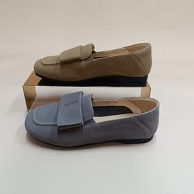 西村名物2025年秋季新款舒适软底平底深口单鞋薄底乐福鞋X25CM31591