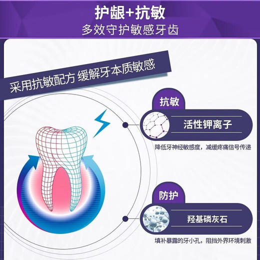 【分仓直发包邮】云南白药双效抗敏牙膏（水润薄荷）110g*2支 商品图5