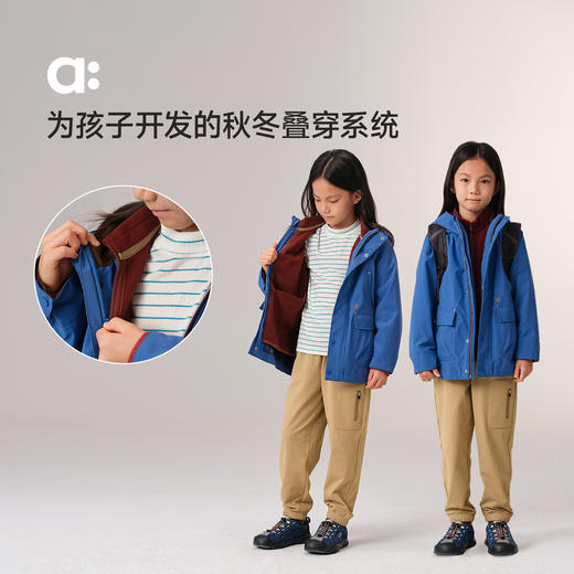 【秋Vol.5】allblu幼岚【聪明叠层】雨露风衣儿童外套A类防风防水耐磨ZY 商品图1