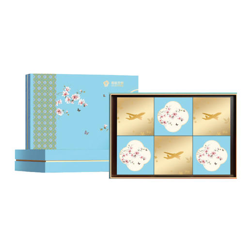 花开富贵月饼礼盒（六个装）加赠香氛片1片 商品图1