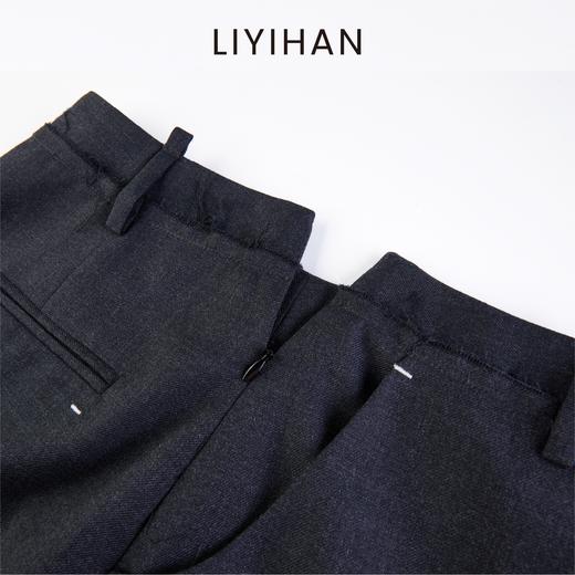 LIYIHAN 2025秋新款通勤羊毛半身裙灰色女高级百搭裙子小众设计感 商品图3