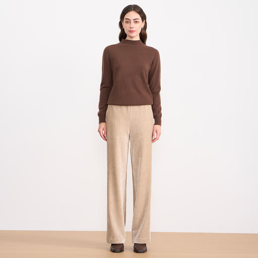 【立领羊毛针织衫】EITIE爱特爱气质半高领舒适百搭秋季新款针织衫D2501927 商品图11