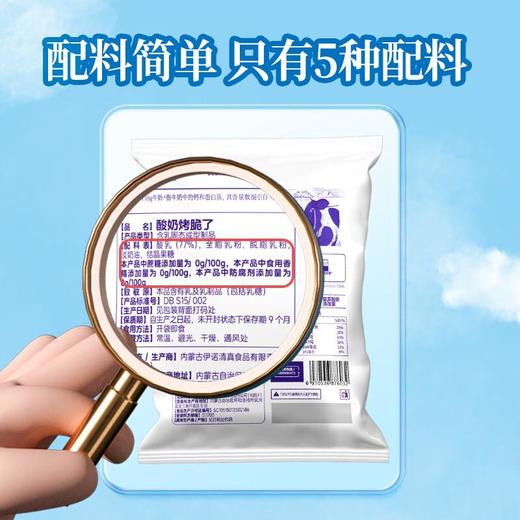 朴珍酸奶烤脆了 烤酸奶皮脆片高钙高蛋白烤奶皮 68g/袋 商品图3