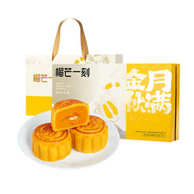 月满金秋月饼礼盒440g【55g*8枚】--纸盒+手提袋 [礼御团圆]