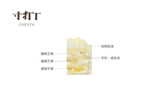 在一起·在爱里丨芒果奶油蛋糕（可备注少糖） 商品图3