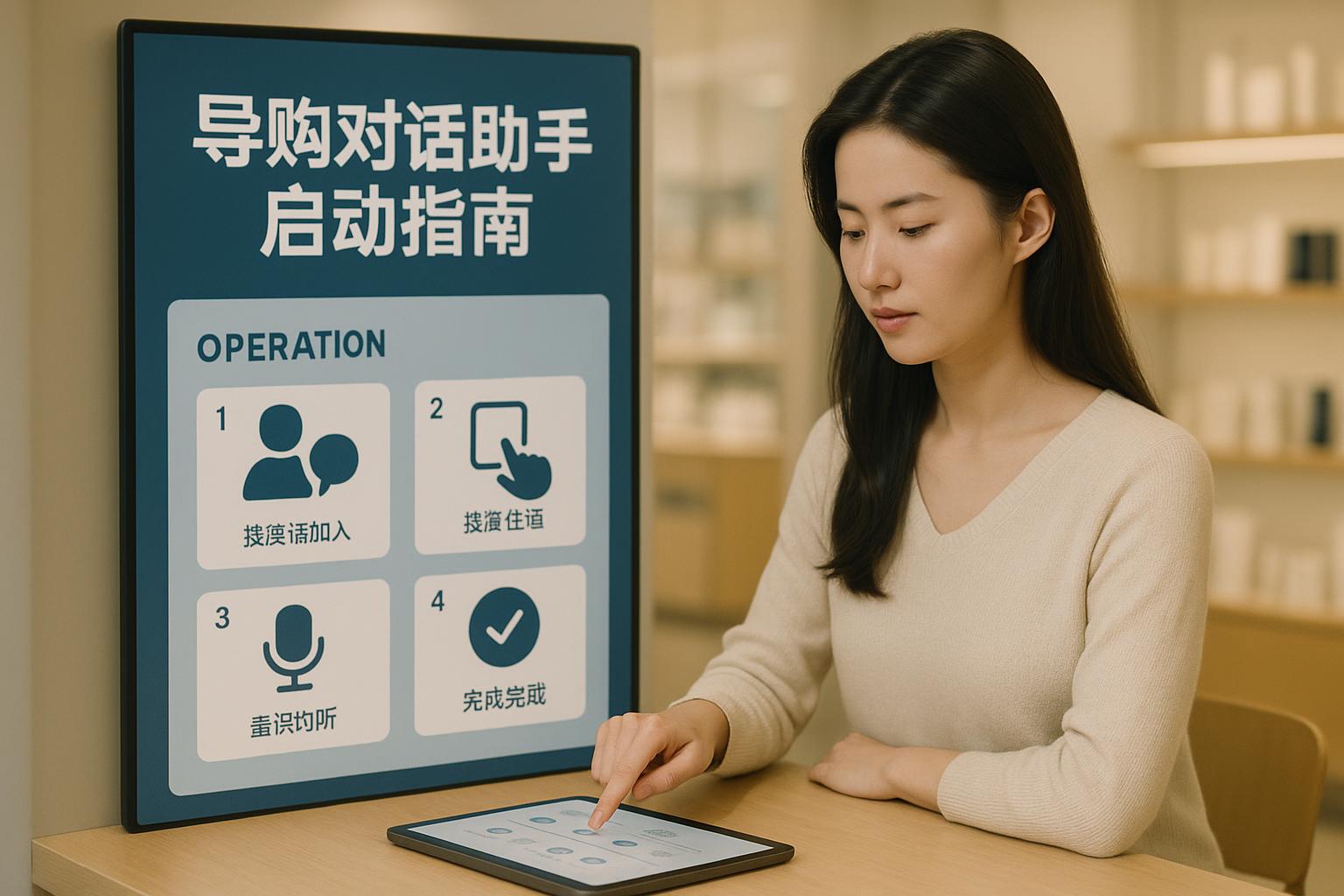如何快速启动导购对话助手？
