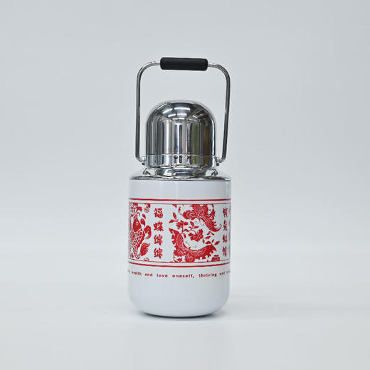 羽诗制造出品 瑞兽献礼·斟福保温壶陈皮白茶龙珠陶瓷品茗杯文创礼盒 商品图1