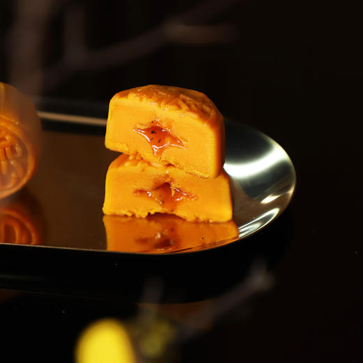 立家黑松露流心奶黄月饼（铁盒）450g [礼御团圆] 商品图4