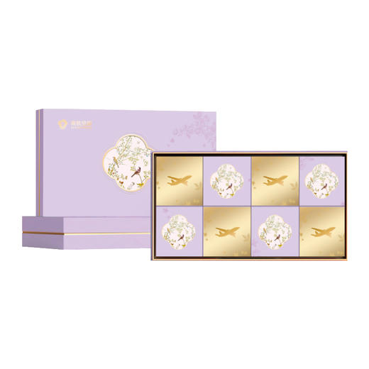 紫气东来月饼礼盒（八个装）加赠香氛片1片 商品图1