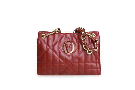 豪麟名鞋VALENTINO ORLANDI 女包手袋牛皮革7503酒红色 商品图0