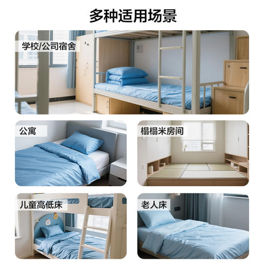 【多样屋专柜】多样屋新品床品单人贡缎三件套魅力蓝散件 商品图3