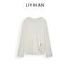 LIYIHAN 2025秋季新款通勤莱赛尔长袖衬衫灰色打底衫女小众设计感 商品缩略图1