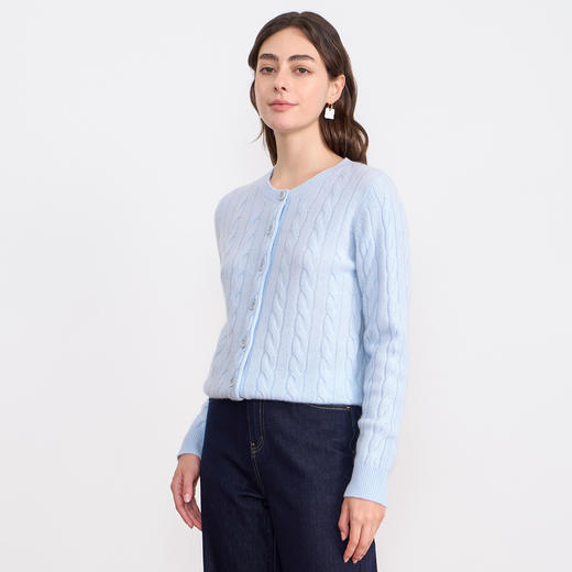 同款下架-【慵懒感羊毛针织开衫】EITIE爱特爱厚重柔软百搭秋季新款针织衫D2501911 商品图7