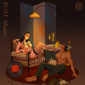 丝滑缎面性感绑带文胸T裤连体袜带