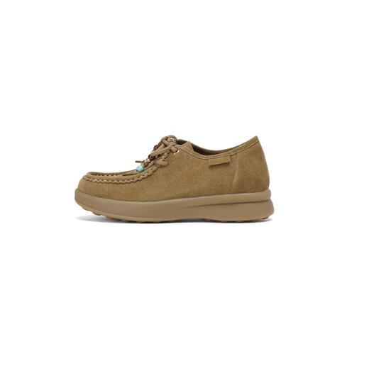 西村名物2025年秋季新款坡跟厚底防滑舒适系带百搭深口鞋休闲乐福鞋X25CM31661 商品图3