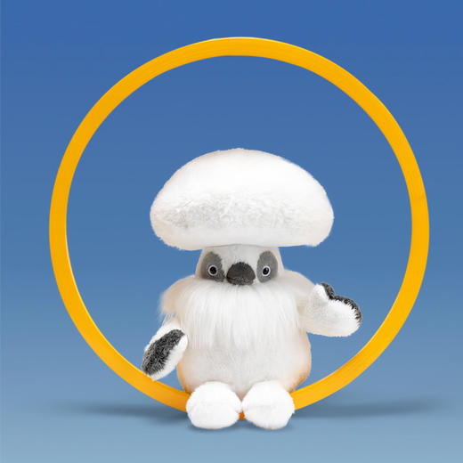 SUNNYMORE 白蘑鸡-高20cm-毛绒摆件SYMC150118 商品图0