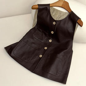 【特价不退不换】【预售7天】良木礼羊皮马甲（Q258262）