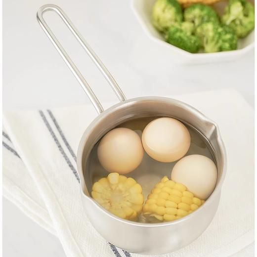 日本吉川进口泼油锅热油小锅奶锅304迷你厚底家用辅食锅12㎝ 商品图7
