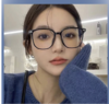 严选韩系冷茶色眼镜框TQA011女素颜神器拍照直播大框方圆脸适合眼睛框架眼镜空架1幅 商品缩略图3