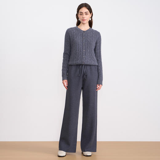 同款下架-【慵懒感羊毛针织开衫】EITIE爱特爱厚重柔软百搭秋季新款针织衫D2501911 商品图10