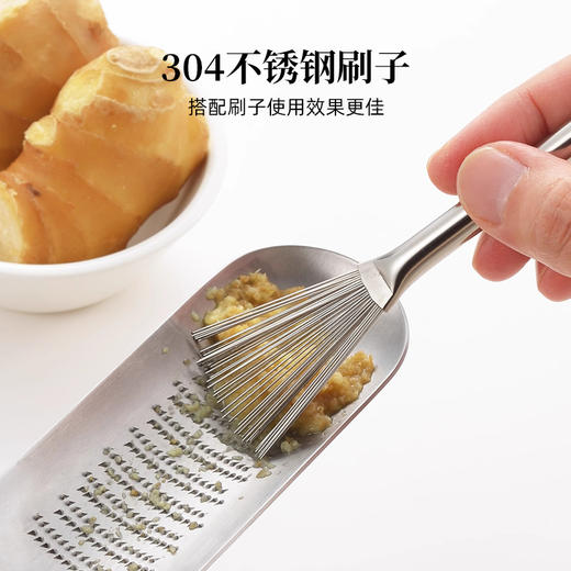 吉川YOSHIKAWA日本304不锈钢磨泥器金属磨蒜泥器磨姜末神器 商品图2
