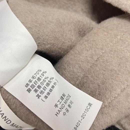 12.12错过没有！清货不退【高端系列】手工定制6303款70%绵羊毛➕莱赛尔海军蓝韩版短款双面尼外套-喜出 商品图5