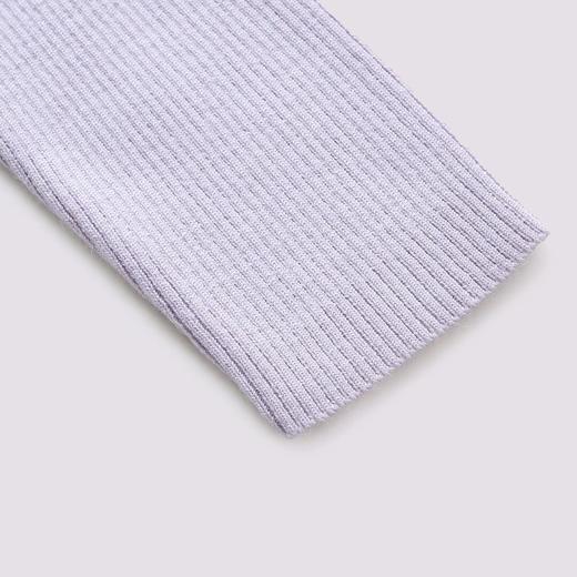 MAXRIENY精致钉珠飞鸽刺绣套头上衣紫色针织毛衫2025春季 商品图3