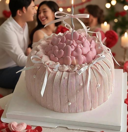 【浓情七夕】浪漫心意情侣纪念4吋蛋糕 商品图1