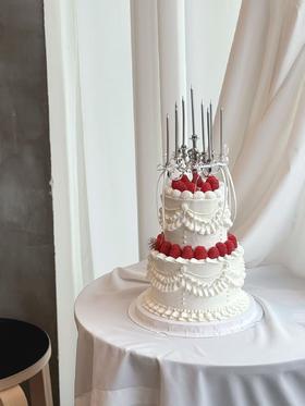 复古树莓·奶油蛋糕