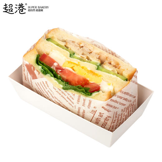 鸡蛋熏鸡肉三明治面包 商品图2